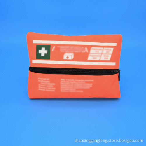 2021 New arrivals medical emergency waterproof outdoor travel orange fist aid kit bag